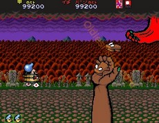 une photo d'Ã©cran de Pistol Daimyo No Bouken sur Arcade